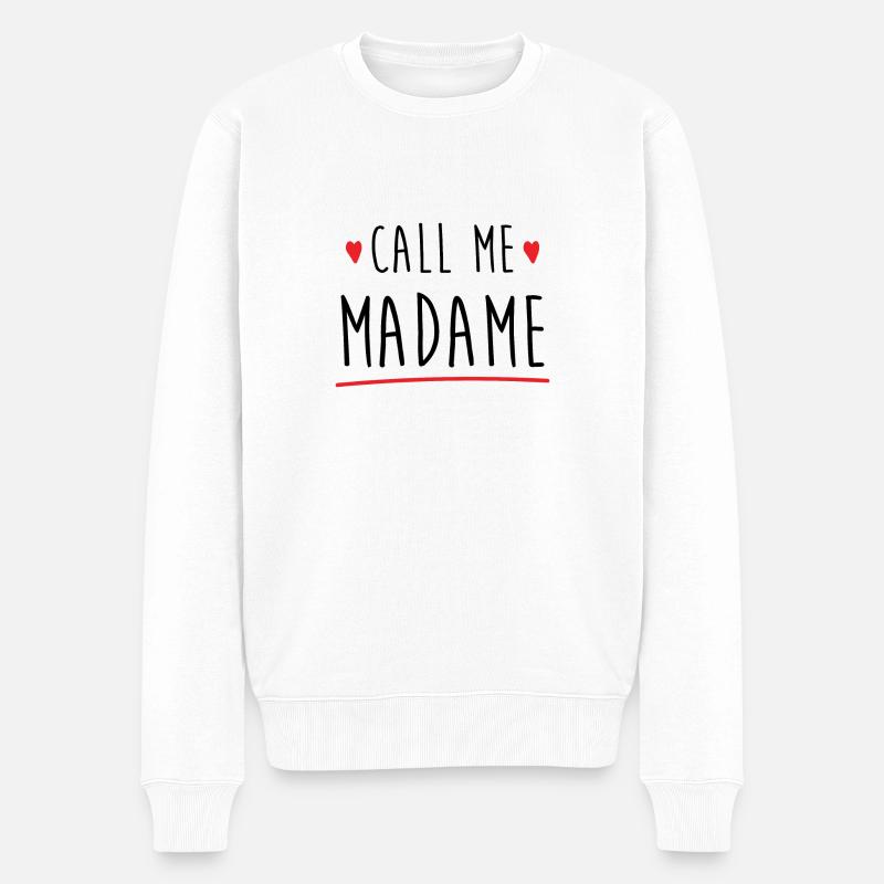 Call me madame evjf - Pull Premium bio Homme - blanc