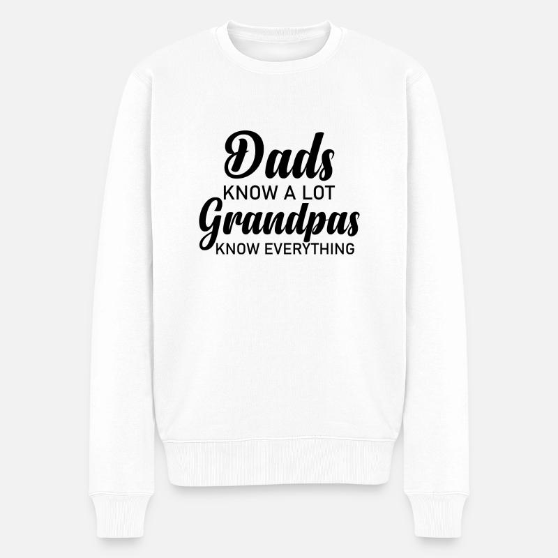 GRANDPA SAIT TOUT. - Pull Premium bio Homme - blanc