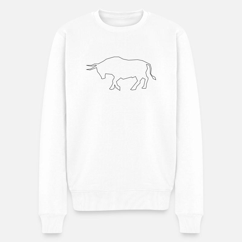 Taureau - Pull Premium bio Homme - blanc