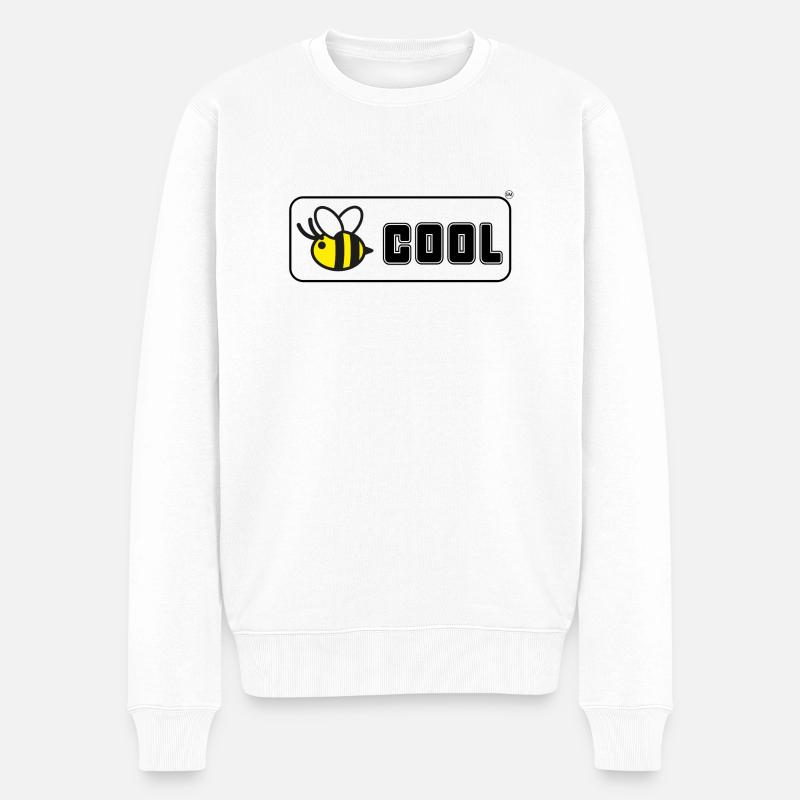 Abeille cool - Pull Premium bio Homme - blanc