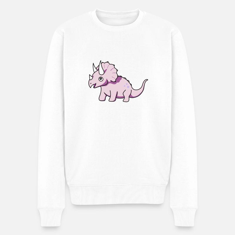 Mignon Tricératops - Pull Premium bio Homme - blanc