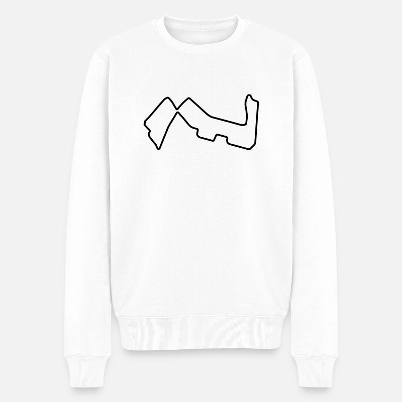 Circuit de Singapour - Pull Premium bio Homme - blanc
