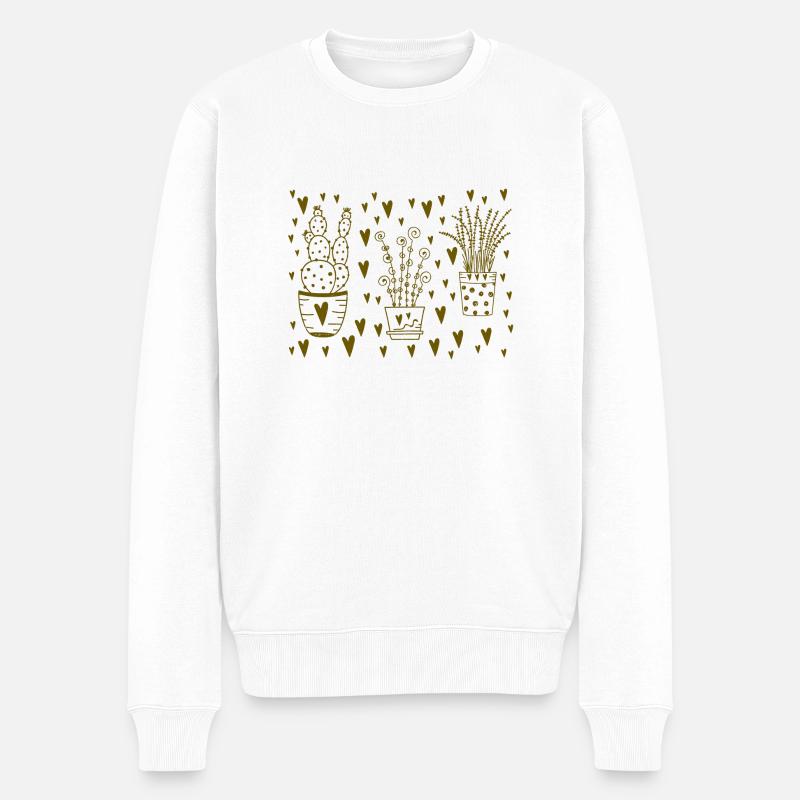 Les plantes d’intérieur aiment - Pull Premium bio Homme - blanc