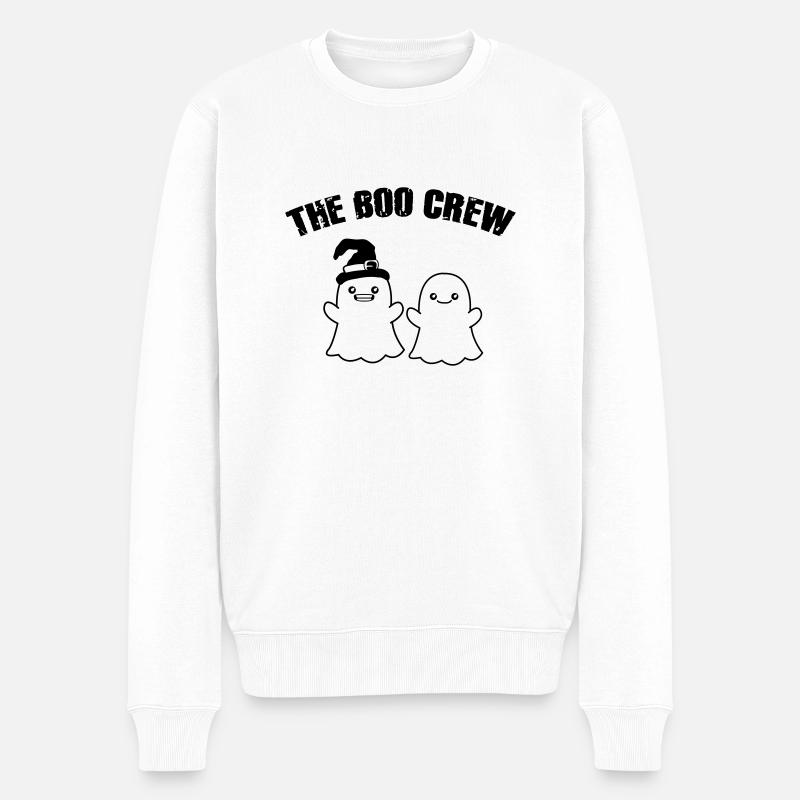 The Boo Crew - Männer Premium Bio Pullover - Weiß