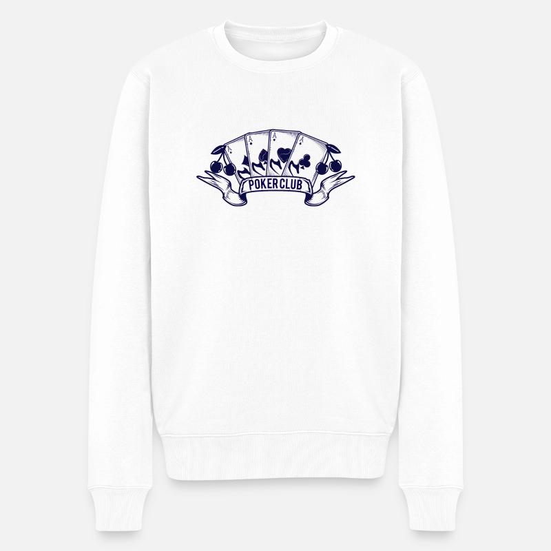 Boardgame Chess Backgammon Game Night - Men's Premium Organic Jumper - white
