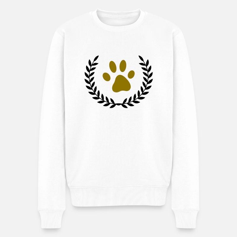 Patte de couronne - Pull Premium bio Homme - blanc