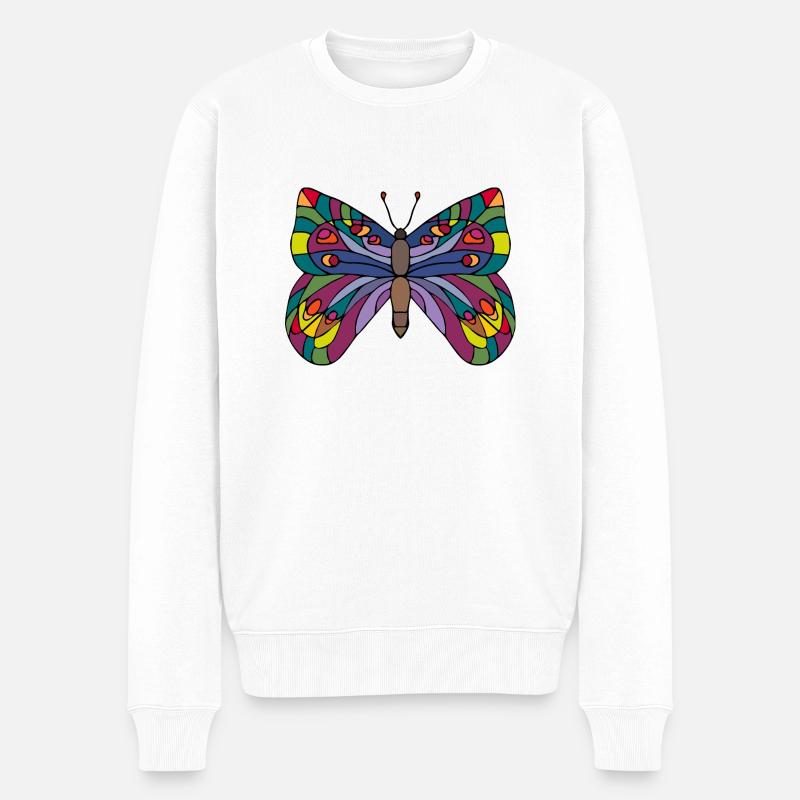 Papillon - Pull Premium bio Homme - blanc