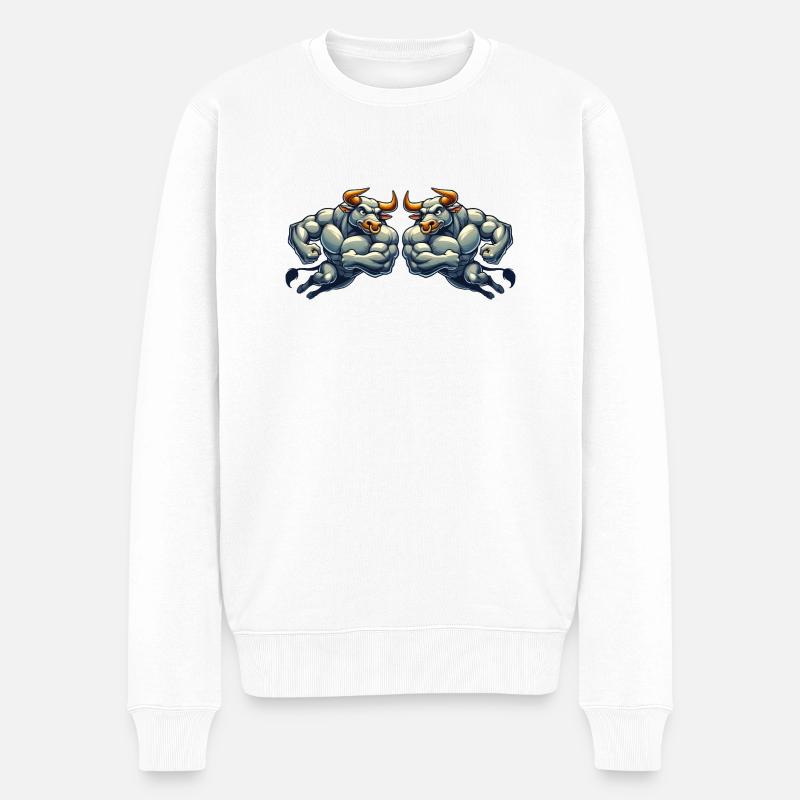 Bande dessinée Taureau 2 - Pull Premium bio Homme - blanc