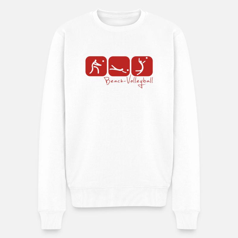 signs2 - Männer Premium Bio Pullover - Weiß