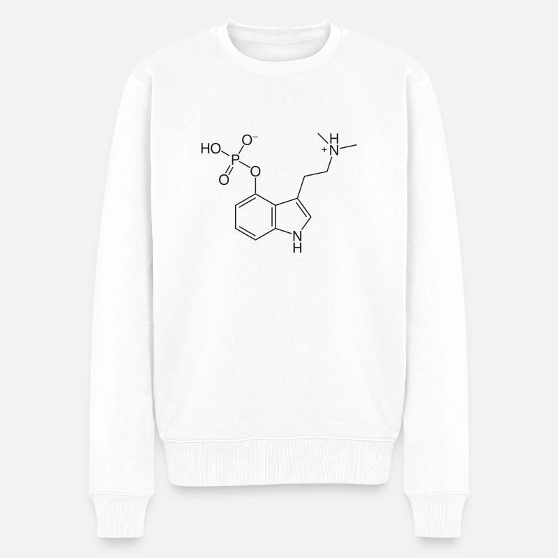 Psylocibine Drogue - Pull Premium bio Homme - blanc