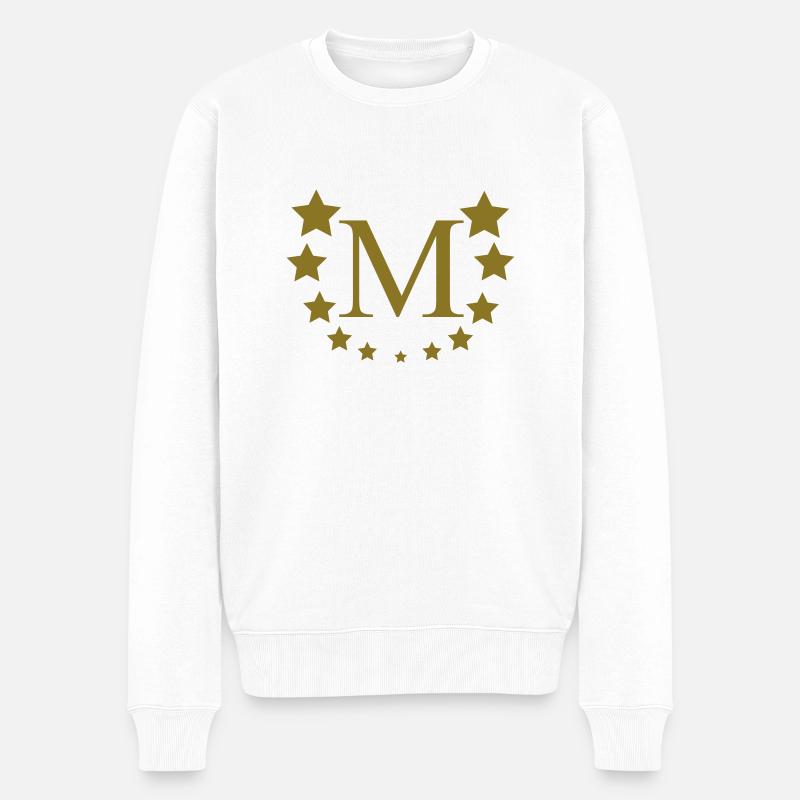 M - Pull Premium bio Homme - blanc