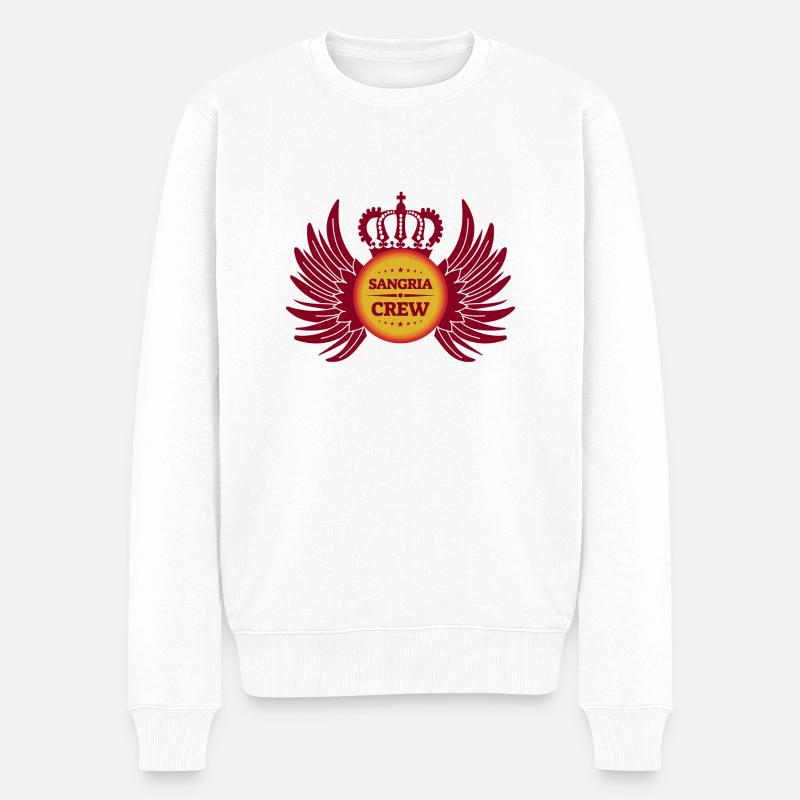 Sangria Crew - Pull Premium bio Homme - blanc