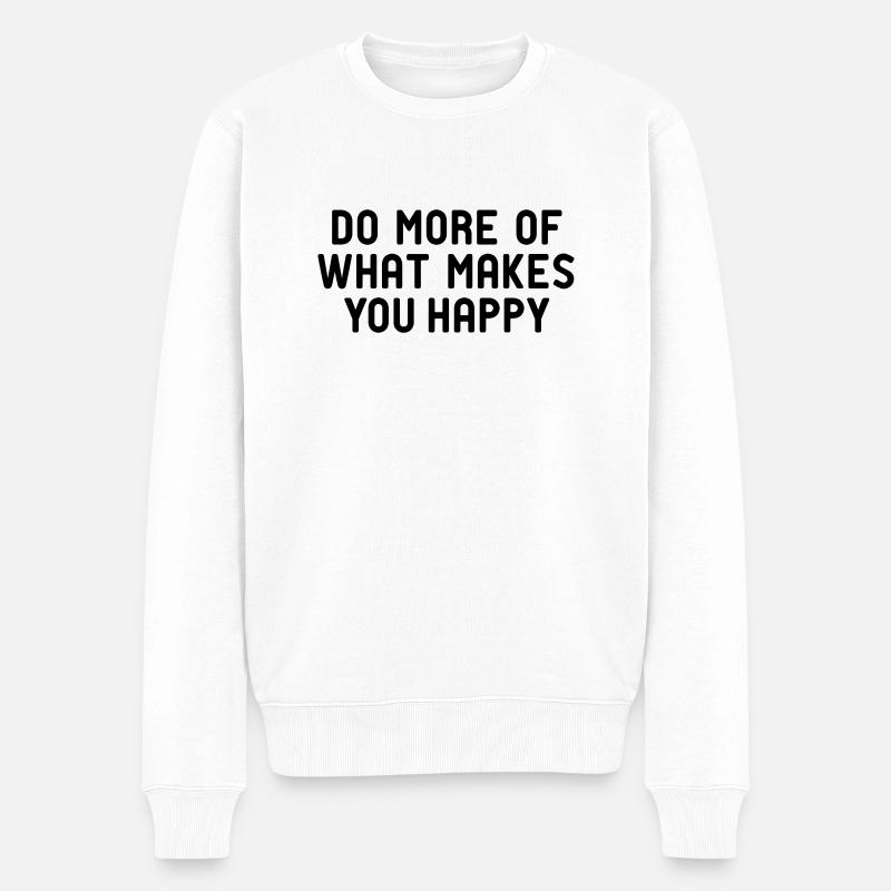Aimez-vous Happy Hygge? - Pull Premium bio Homme - blanc