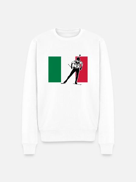 Biathlon - cross country skiing - skiing - ski - Men's Premium Organic Jumper - white