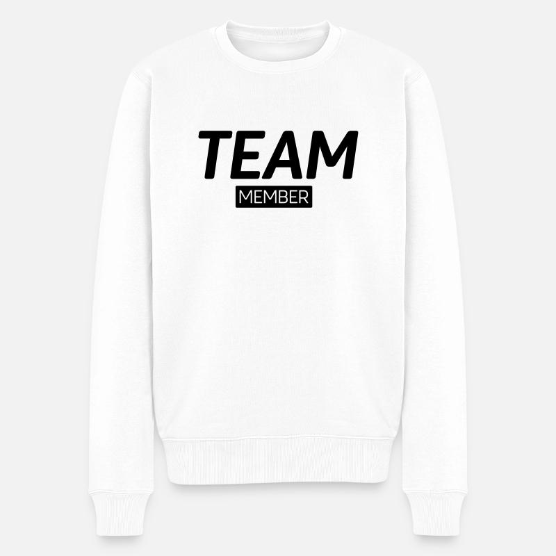 Team Member - Pull Premium bio Homme - blanc