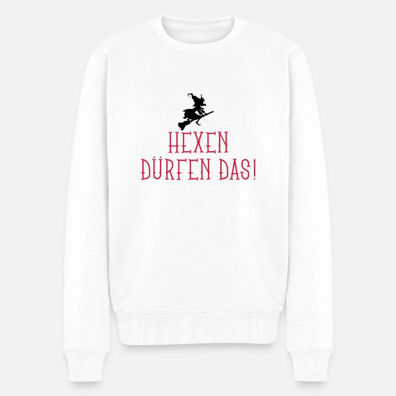 hexen_duerfen_das_12_2016_02_2c - Männer Premium Bio Pullover - Weiß