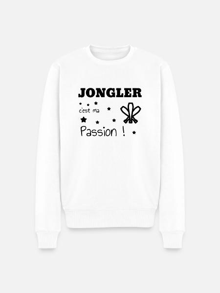 jongleur / jonglerie / jongleuse / cirque - Pull Premium bio Homme - blanc