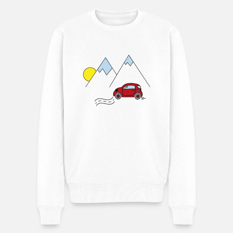Voiture - Pull Premium bio Homme - blanc