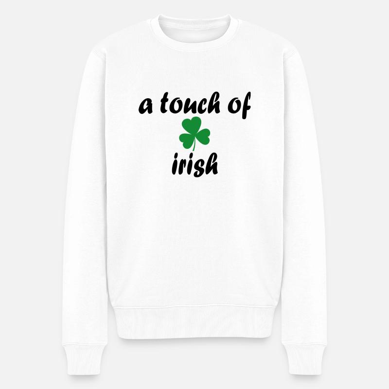 Dancing Dance Music - Männer Premium Bio Pullover - Weiß