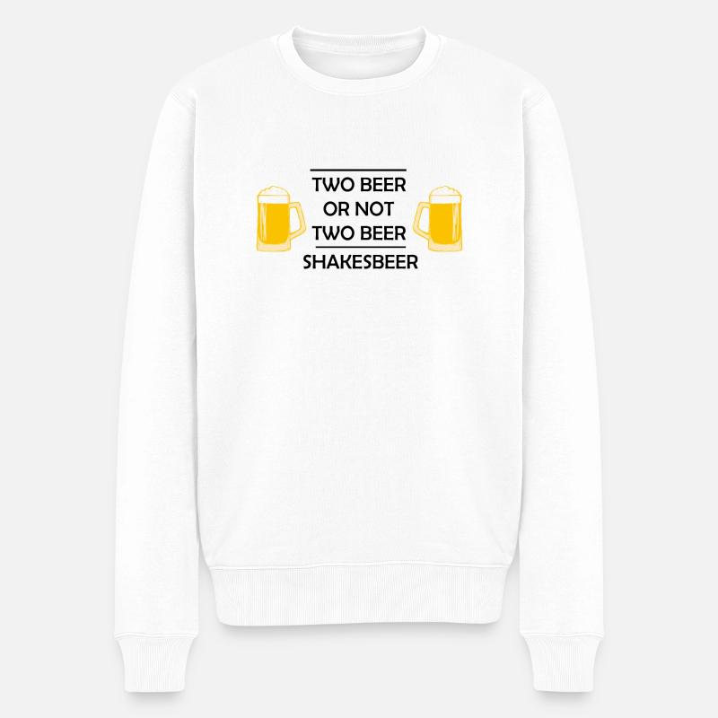 twobeer - Pull Premium bio Homme - blanc