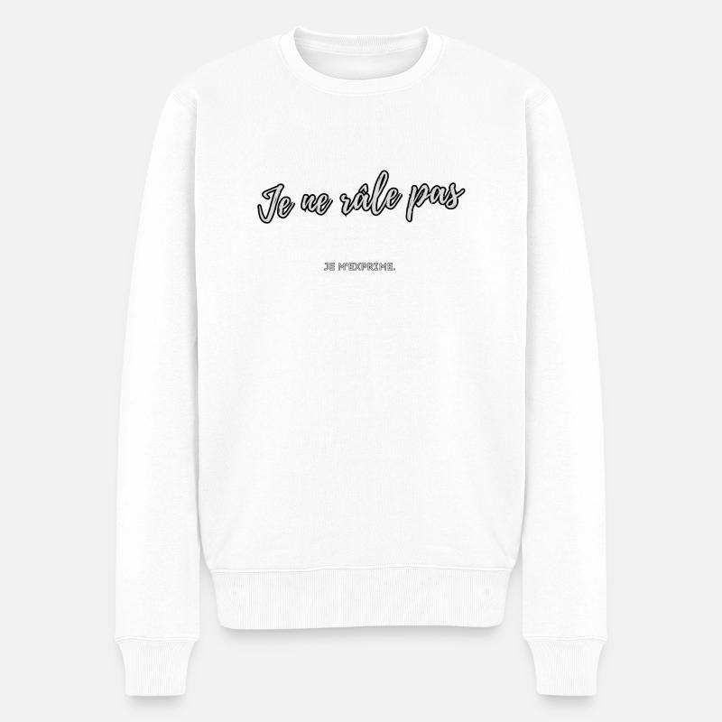 Ich beschwere mich nicht - Männer Premium Bio Pullover - Weiß