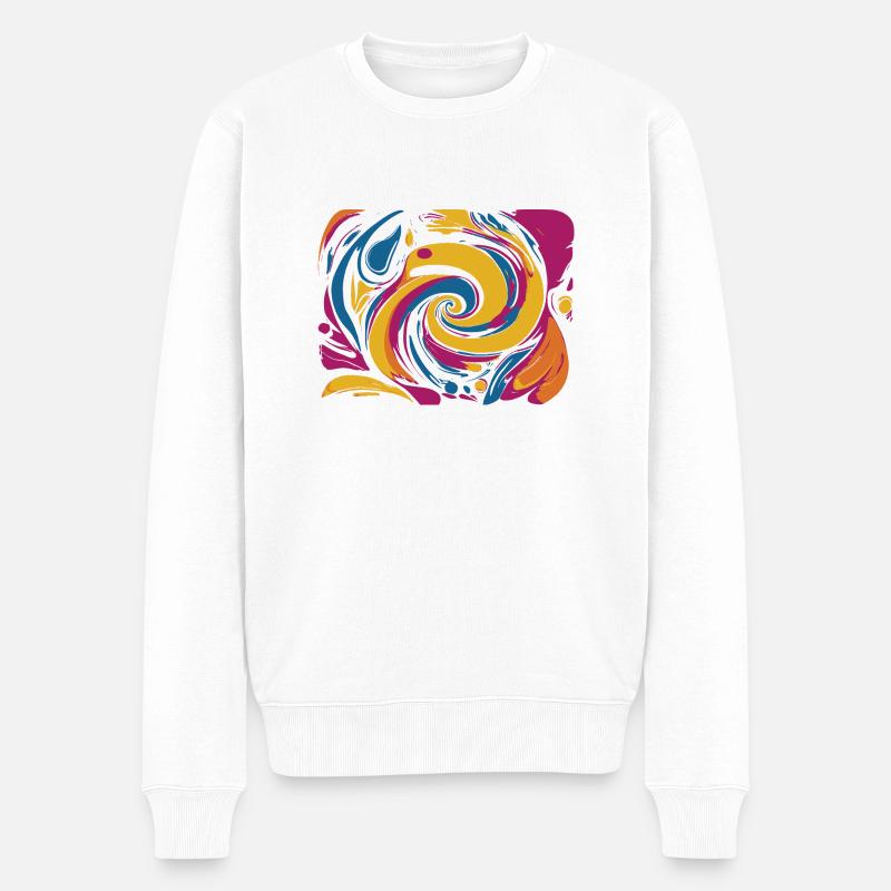 absurd - Männer Premium Bio Pullover - Weiß