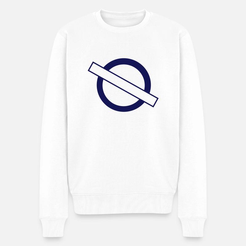 sonderlandeplatz_gras - Männer Premium Bio Pullover - Weiß