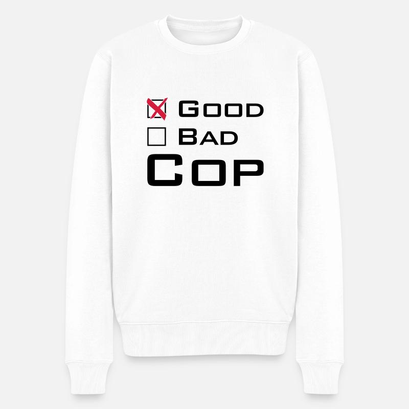 Good Cop - Pull Premium bio Homme - blanc
