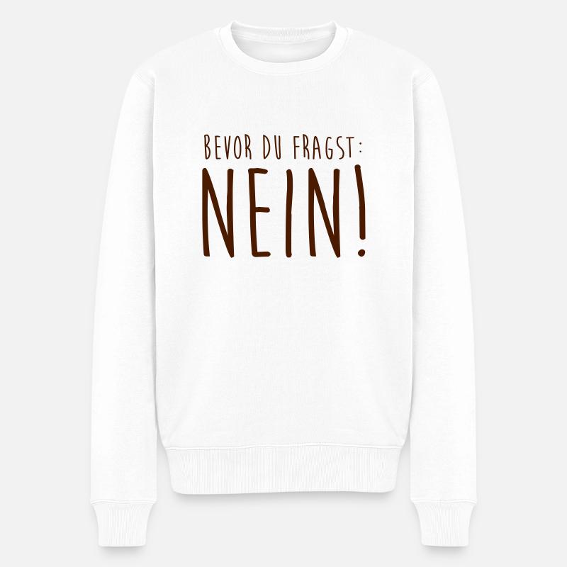 Avant de demander: non! - Pull Premium bio Homme - blanc