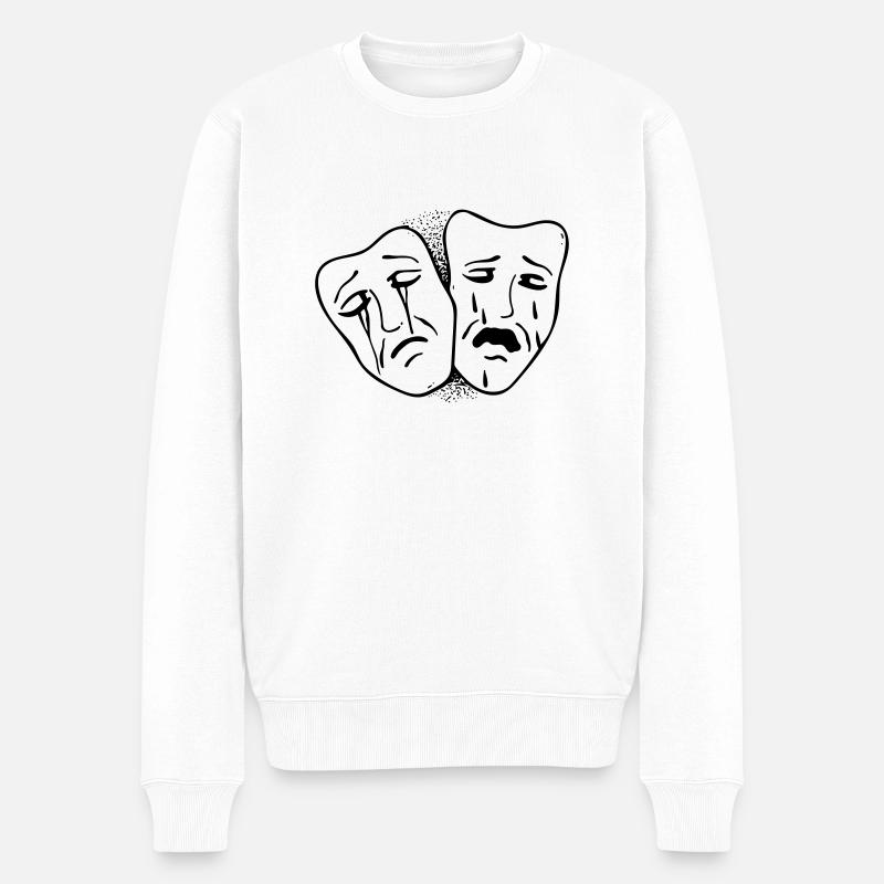 Deuil derrière les masques - Pull Premium bio Homme - blanc