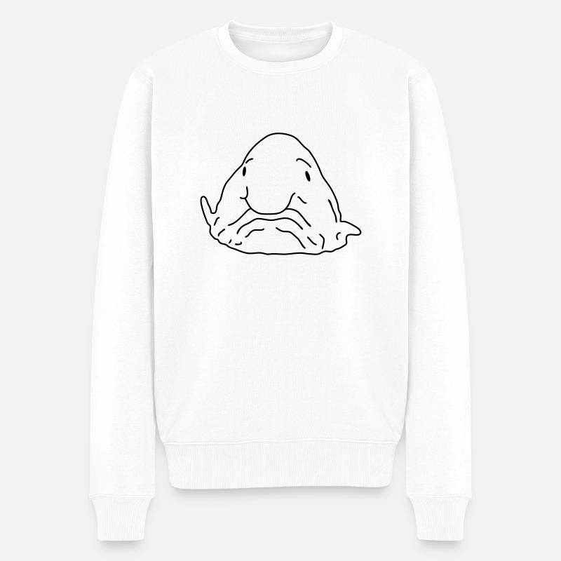 Blobfische - Männer Premium Bio Pullover - Weiß