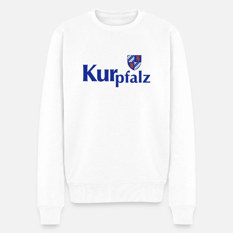 Kurpfalz-Tasche - Männer Premium Bio Pullover - Weiß
