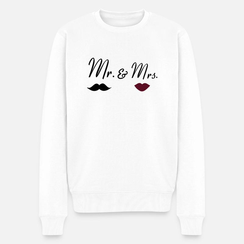 mr_mrs_2 - Pull Premium bio Homme - blanc