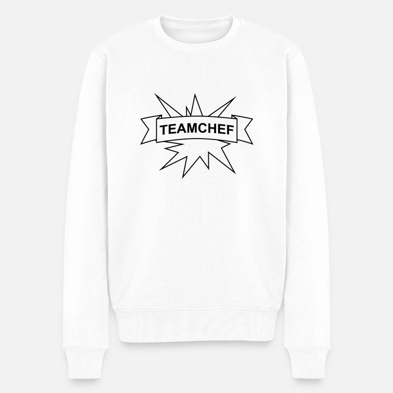 Teamchef Team - Männer Premium Bio Pullover - Weiß
