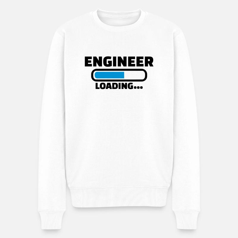Ingenieur - Männer Premium Bio Pullover - Weiß
