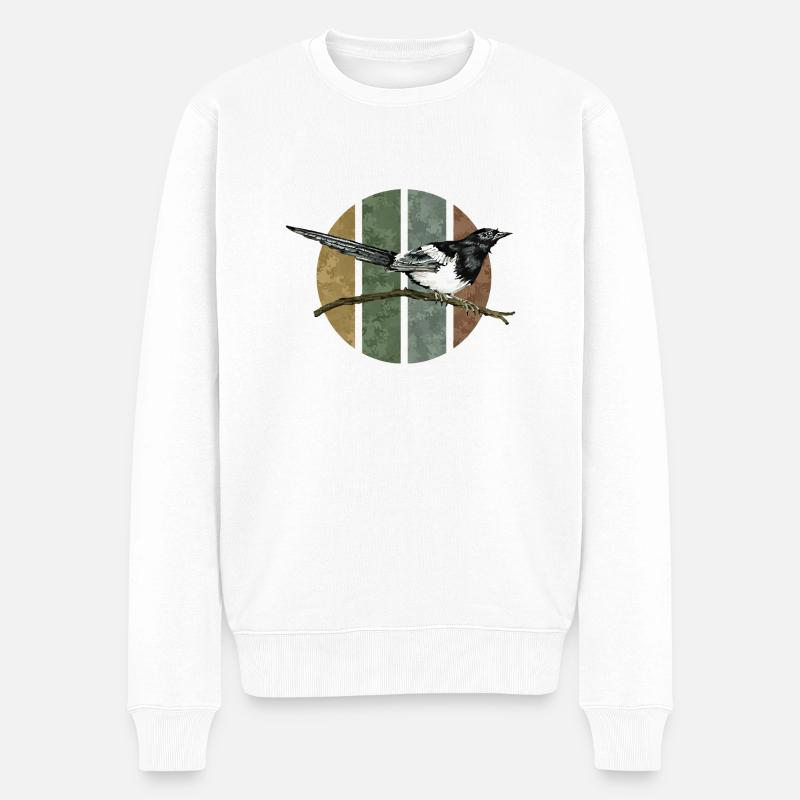 Oiseau - Pull Premium bio Homme - blanc
