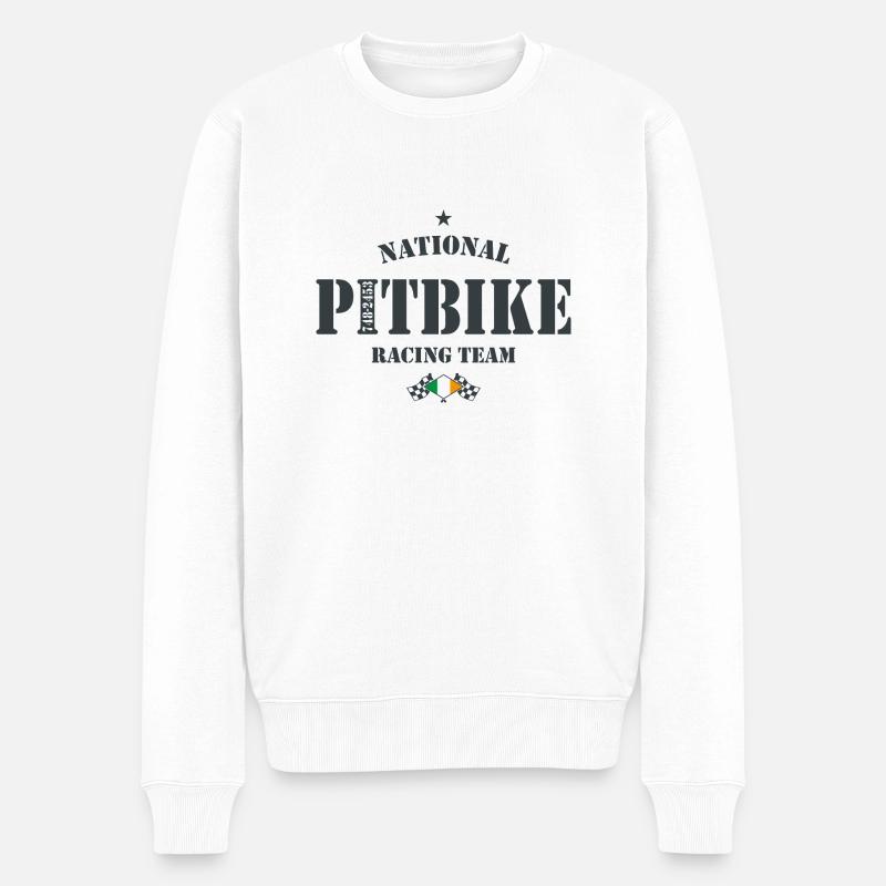 Pitbike NRT AG Irlande - Pull Premium bio Homme - blanc