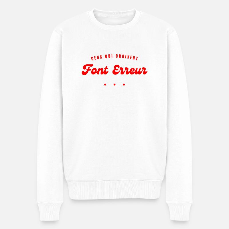 ceux qui croivent font erreur - Pull Premium bio Homme - blanc