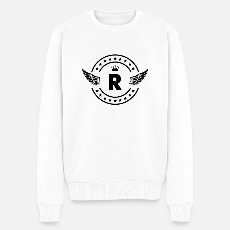 wappen r - Männer Premium Bio Pullover - Weiß