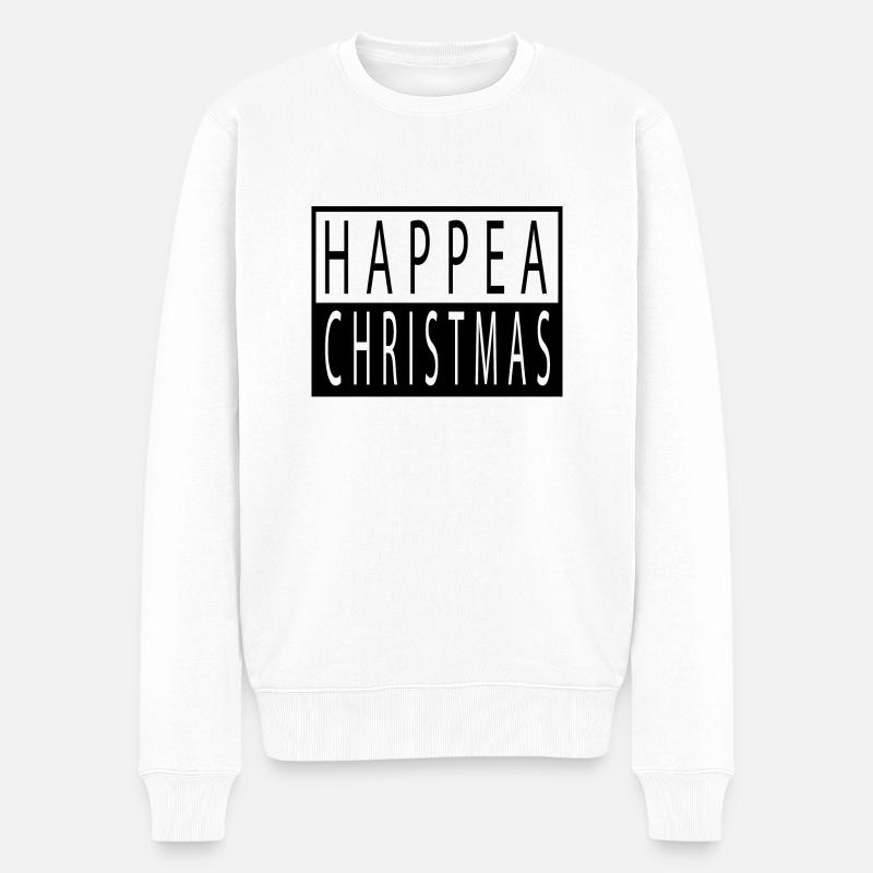 Animaux Noël Vacances Noël - Pull Premium bio Homme - blanc