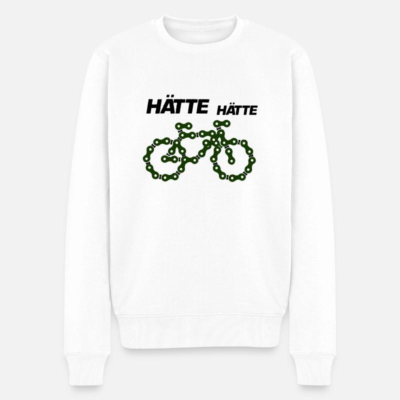 bicyclette - Pull Premium bio Homme - blanc