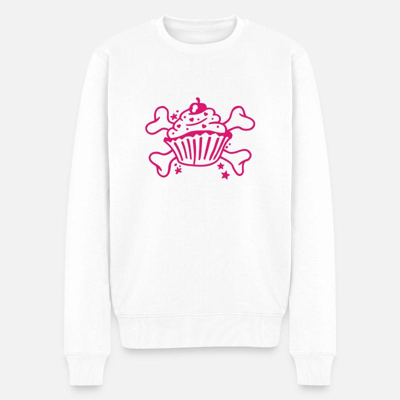 Muffin Kids - Männer Premium Bio Pullover - Weiß
