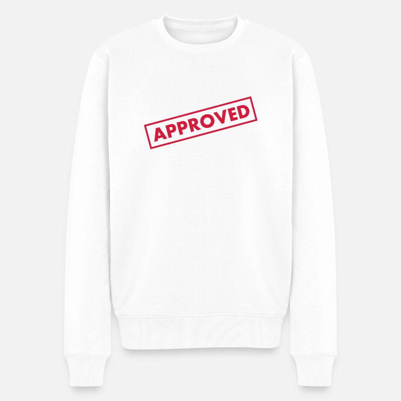 approuve - Pull Premium bio Homme - blanc