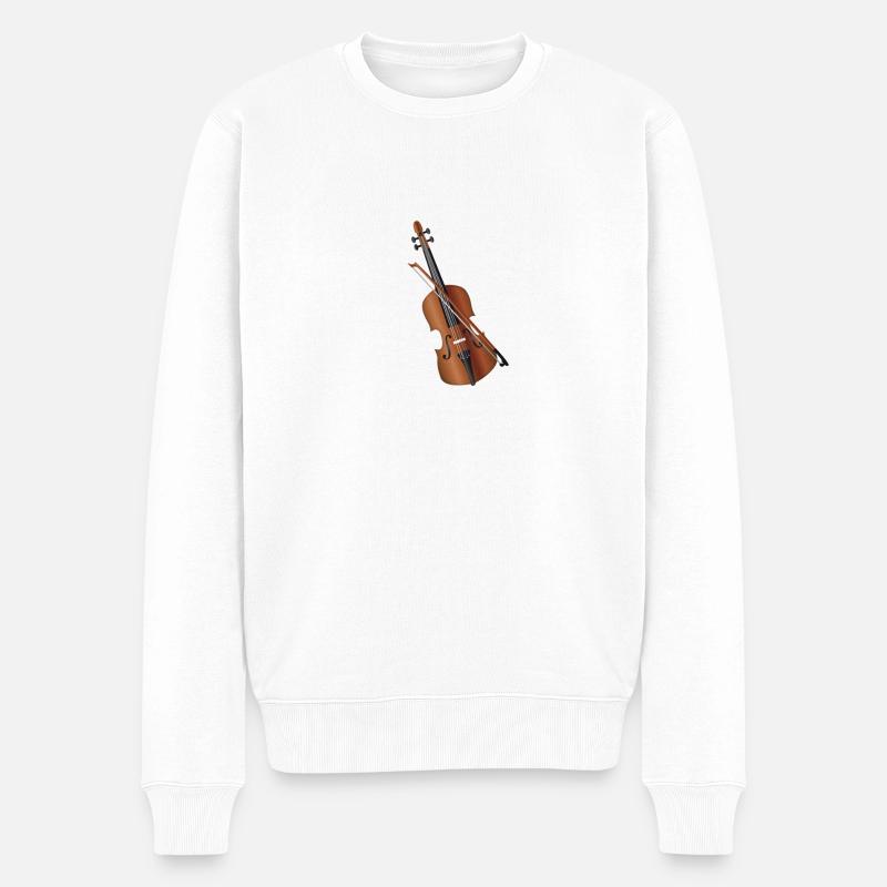 violin - Pull Premium bio Homme - blanc