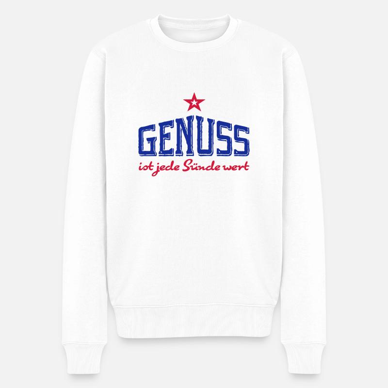 Kochen - Männer Premium Bio Pullover - Weiß
