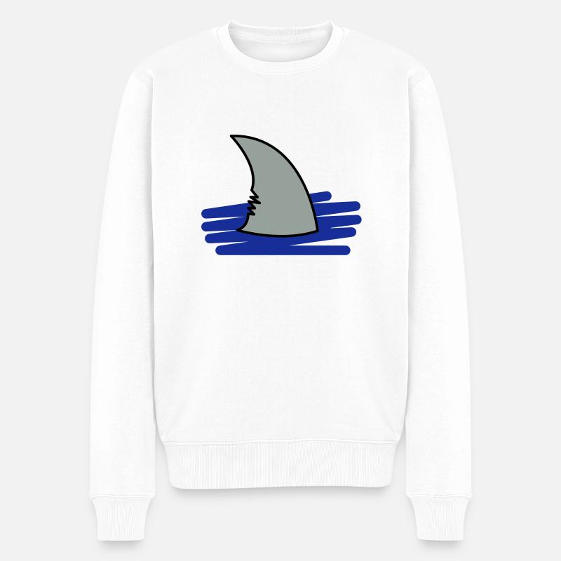Shark / aileron de requin - Pull Premium bio Homme - blanc