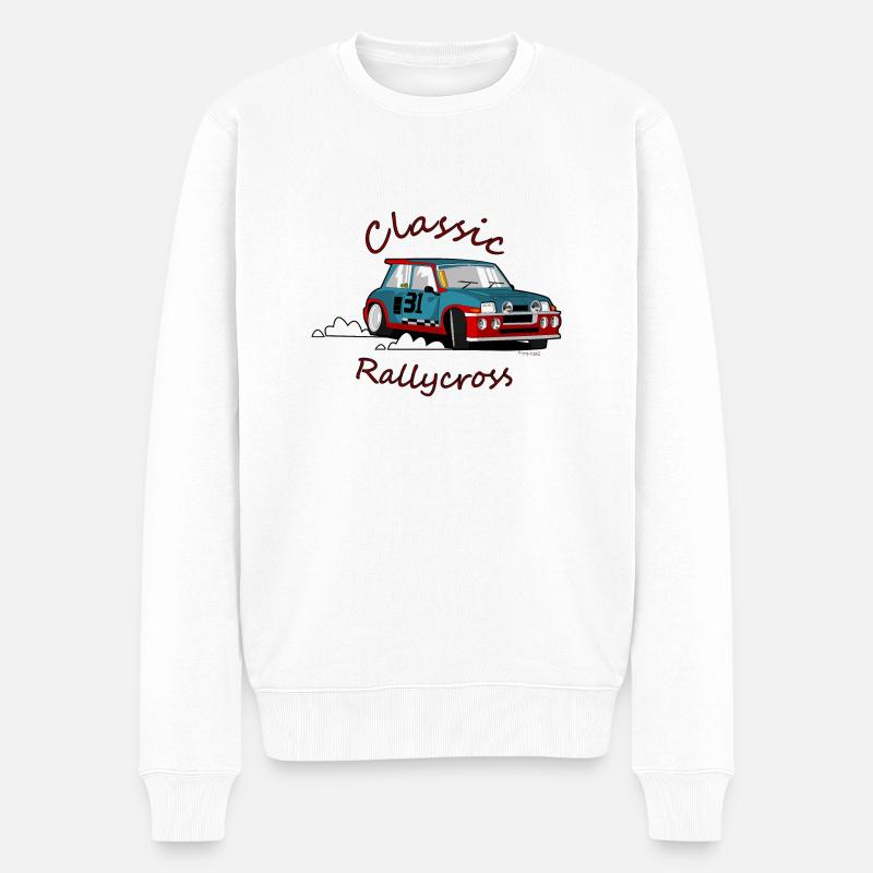 Rallycross - Männer Premium Bio Pullover - Weiß