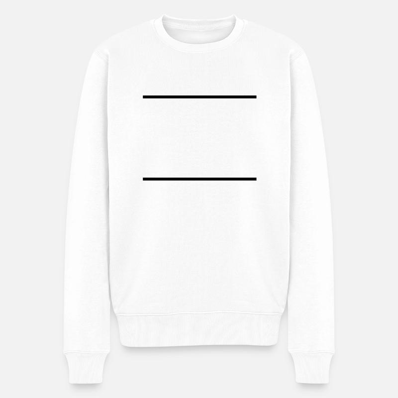 linien__f1 - Pull Premium bio Homme - blanc