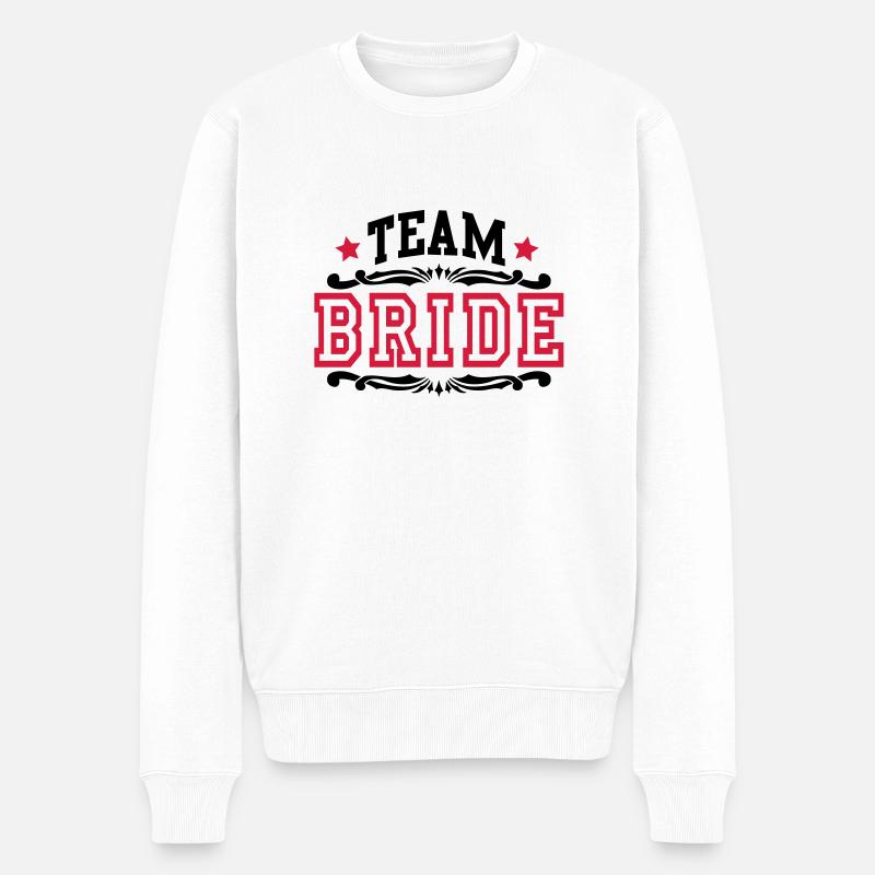 team bride - Pull Premium bio Homme - blanc