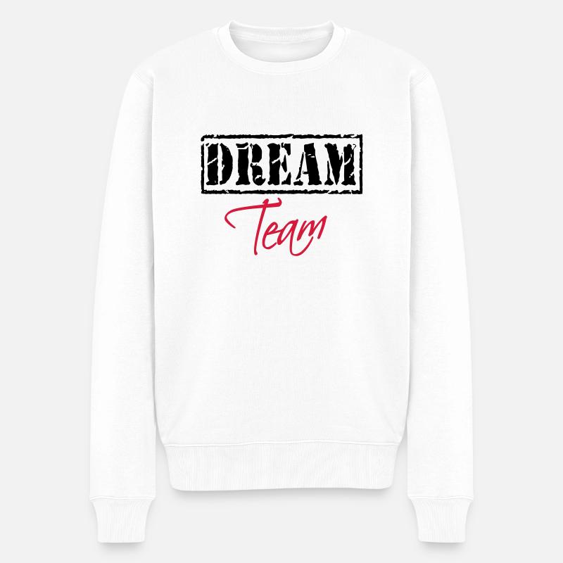 Dream Team - Pull Premium bio Homme - blanc